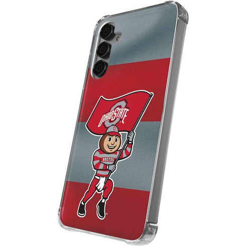 Ohio State University OSU Buckeyes Flag Galaxy S24 Plus Clear Case